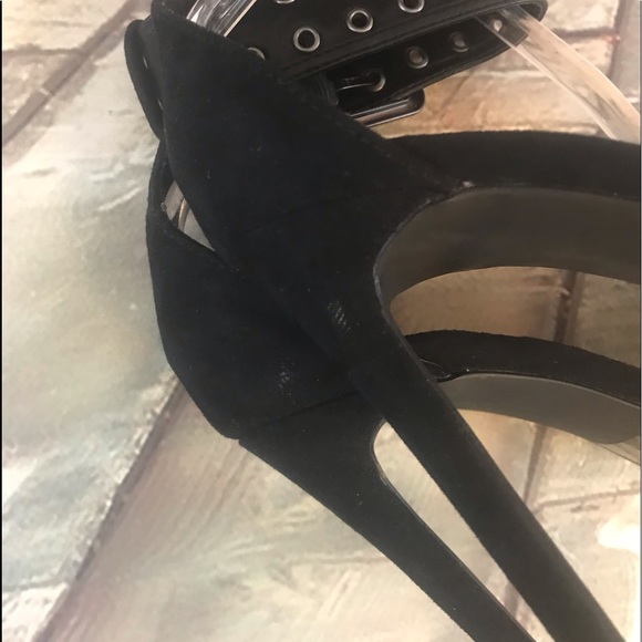 Sandales à Talons Hauts Olivia Ferguson - Bride Cheville Tressée Suédé - Couleur Nude - Neuf Avec Emballage